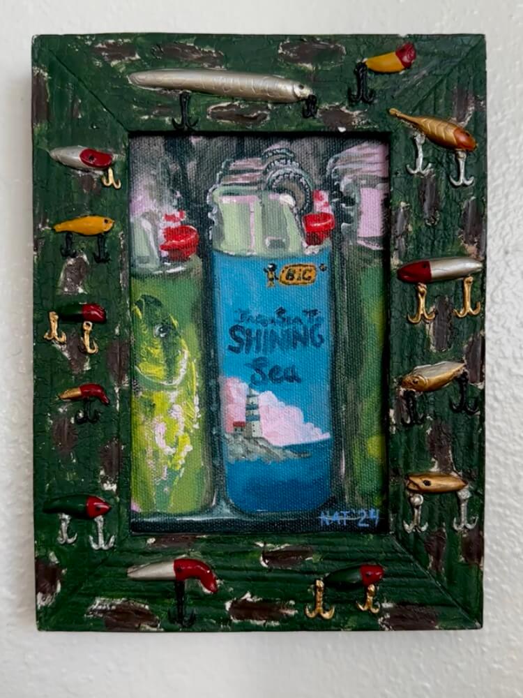 from sea to shining sea. oil painting on canvas